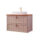 Gabinete de Banheiro Sense 80cm Cappuccino/Freijó MGM