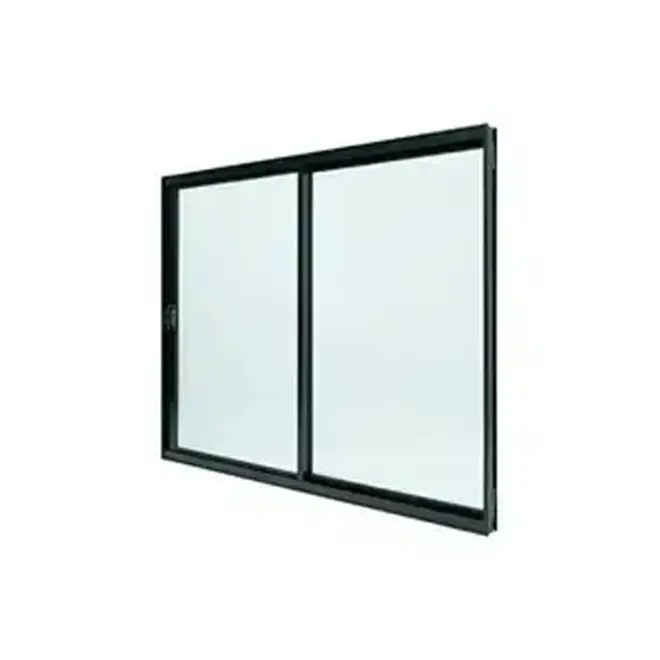 Janela de Correr Aluminio Preto 02Folhas 100x150 Plus Lux