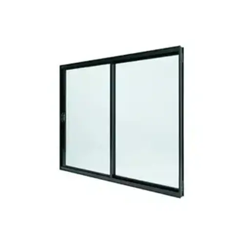 Janela de Correr Aluminio Preto 02Folhas 100x150 Plus Lux