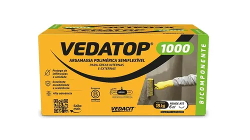 Argamassa Vedatop 1000 Bicomponente CX18kg Otto