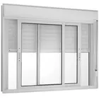 Janela de Correr 2Folhas Persiana Integrada Branco Manual 120x120 Proex