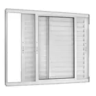 Veneziana 3 Folhas Exuberance 120x120 Alumínio Branco Proex