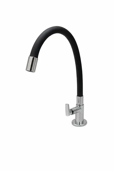 TORNEIRA COZINHA BICA MOVEL COLOR PRETA MESA 2168 C29 DECORATIVI