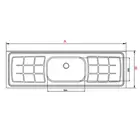 Pia de Cozinha Inox Plus 1,80x0,56 Ghelplus