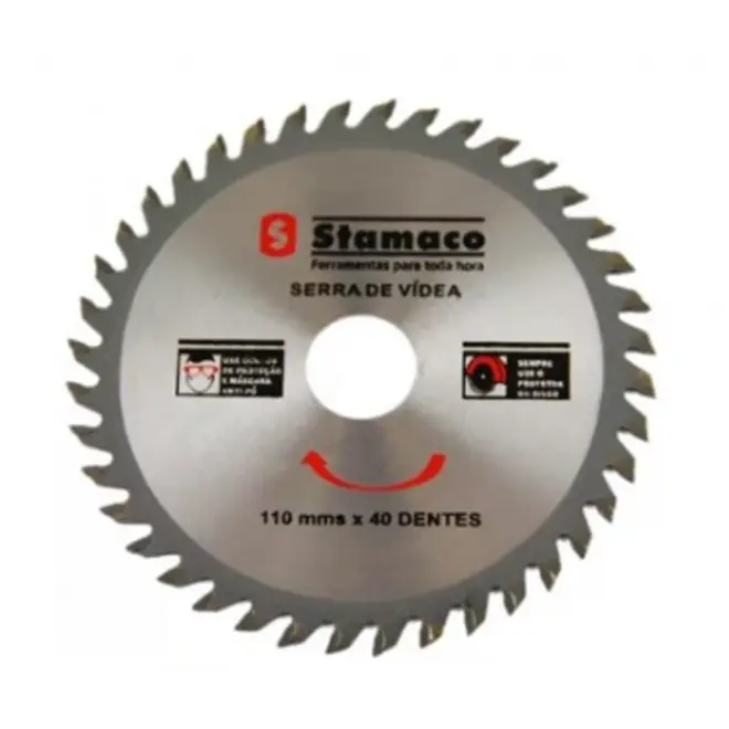 Disco Serra de Videa p/Madeira 40 Dentes 110mm Stamaco