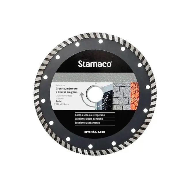 DISCO DIAMANTADO TURBO 180MM STAMACO