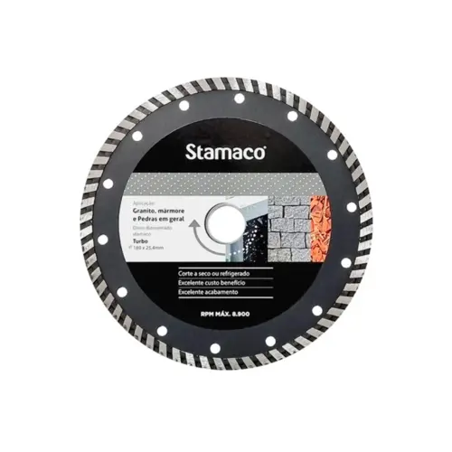 DISCO DIAMANTADO TURBO 180MM STAMACO