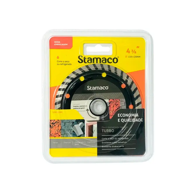DISCO DIAMANTADO TURBO TORNADO  4 3/8" STAMACO