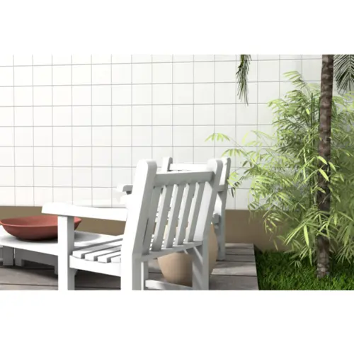 Revestimento Fachada Brilhante Branco 20x20cm Caixa 1,69 m² Ceral