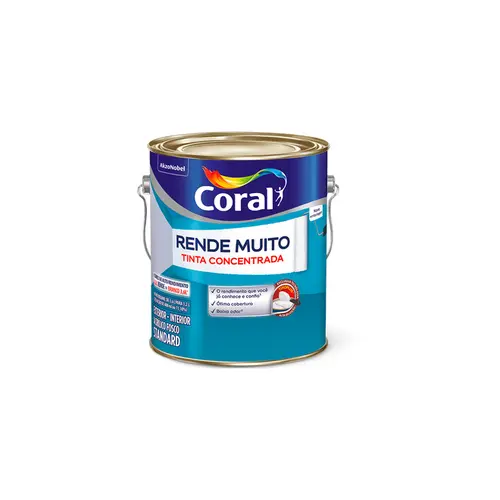 Tinta Acrílica Coral Rende Muito 3,2L Azul Profundo