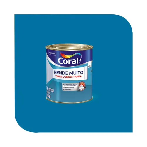Tinta Acrílica Coral Rende Muito 3,2L Azul Profundo