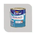 Tinta Acrílica Coral Rende Muito 3,2L Cinza Alpino