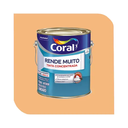 Tinta Acrílica Coral Rende Muito 3,2L Cromo Suave