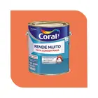 Tinta Acrílica Coral Rende Muito 3,2L Laranja Maracatu