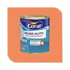 Tinta Acrílica Coral Rende Muito 3,2L Laranja Imperial