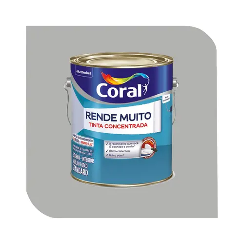 Tinta Acrílica Coral Rende Muito 3,2L Tubarão Branco