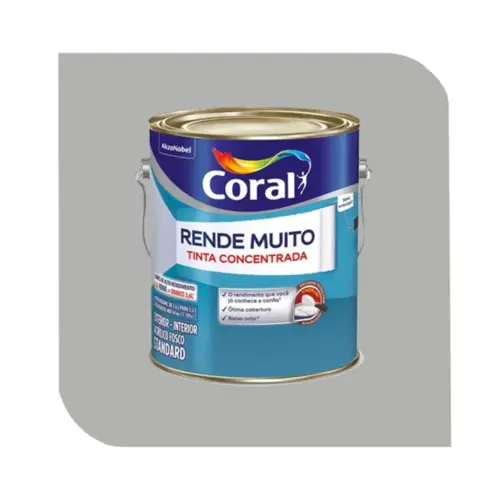 Tinta Acrílica Coral Rende Muito 3,2L Tubarão Branco