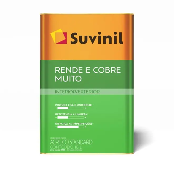 Tinta Acrílica Rende e Cobre Muito Nevoa Intensa 18L Suvinil