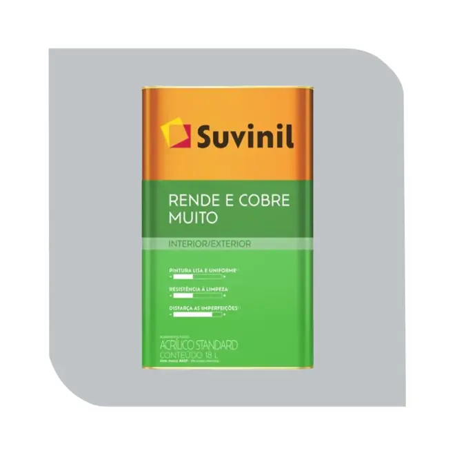 Tinta Acrílica Rende e Cobre Muito Nevoa Intensa 18L Suvinil