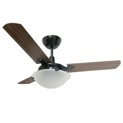 Ventilador de Teto Citrino 3 Pás Preto/Verniz CVM 127V Tron