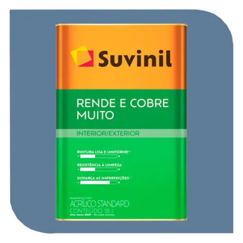 TINTA ACRILICA RENDE E COBRE MUITO 18L JEANS LAVADO SUVINIL