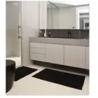 Tapete para Banheiro 40x60 Preto Kapazi