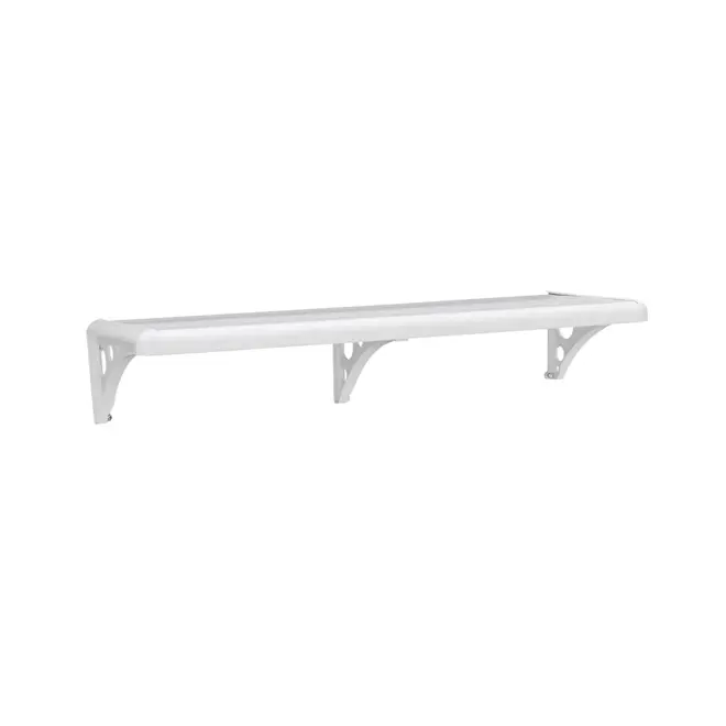 PRATELEIRA PVC 100X30 COM SUPORTE PM3S-100 BRANCA ASTRA