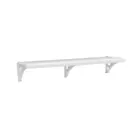 PRATELEIRA PVC 100X30 COM SUPORTE PM3S-100 BRANCA ASTRA