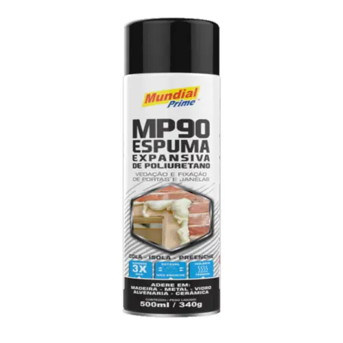 Espuma Expansiva de Poliuretano 500ml 340g Mundial Prime