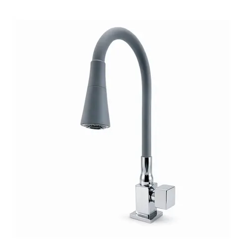 Torneira de Cozinha Mesa Gourmet Cinza 1167 C75 Volta Ruffi