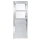 Porta Postigo Vidro Boreal Alumínio Brilhante 210x80cm Direita Proex