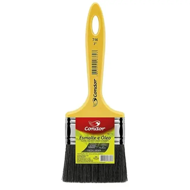 Pincel Trincha para Óleo Esmalte 714 3" Condor
