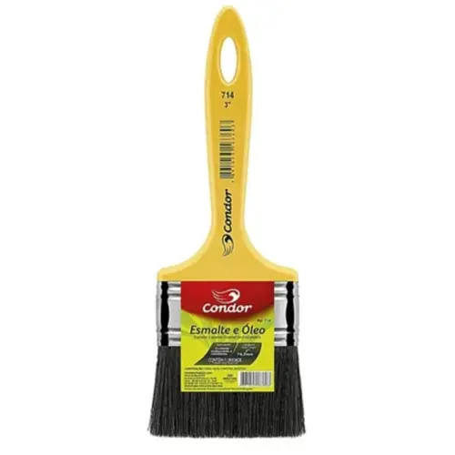 Pincel Trincha para Óleo Esmalte 714 3" Condor