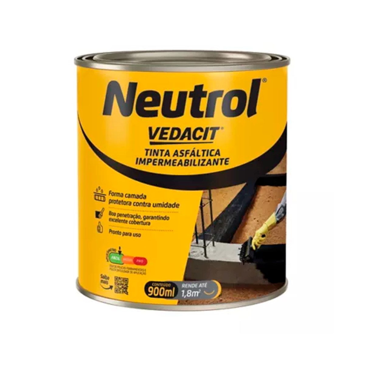 NEUTROL 900ML OTTO - Impermeabilizante Neutrol 900ml Vedacit - VEDACIT