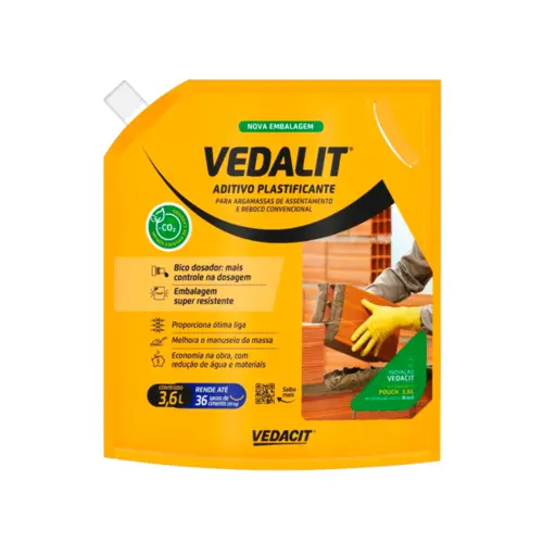 Aditivo Plastificante Vedalit 3,6L Vedacit
