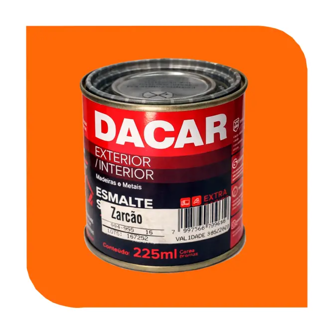ZARCAO LARANJA STANDART 225ML DACAR